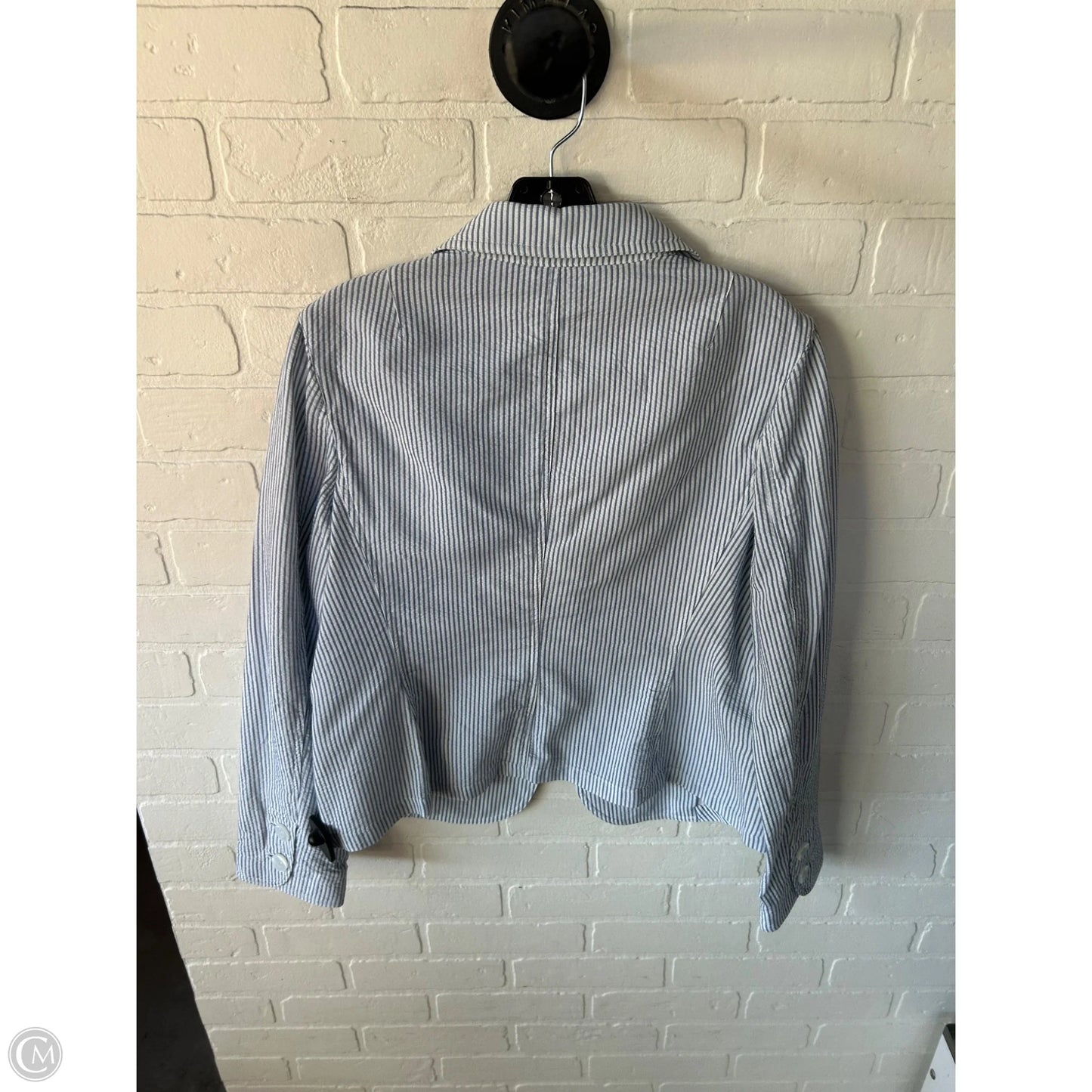 Blazer By Talbots In Blue & White, Size: L