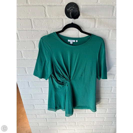 Top Short Sleeve By Chicos In Green, Size: M