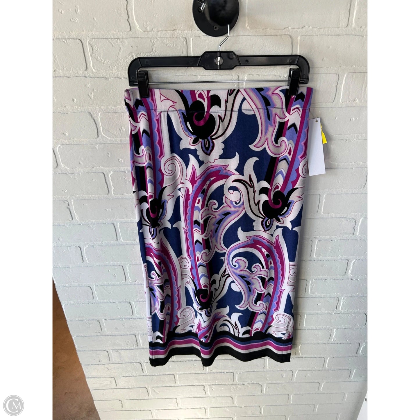 Skirt Midi By Chicos In Blue & Purple, Size: 4