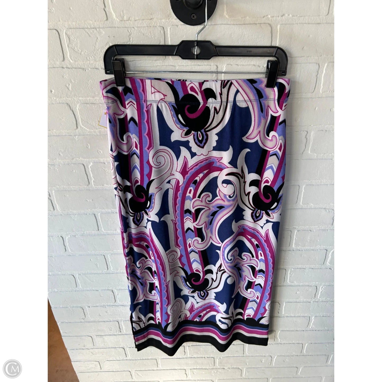 Skirt Midi By Chicos In Blue & Purple, Size: 4