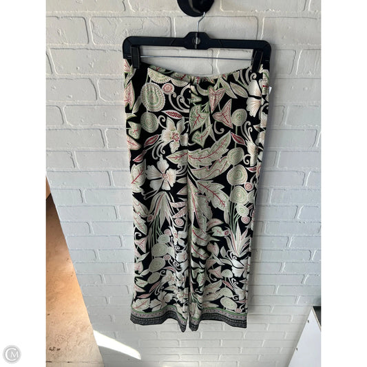 Pants Wide Leg By Chicos In Black & Green, Size: 4