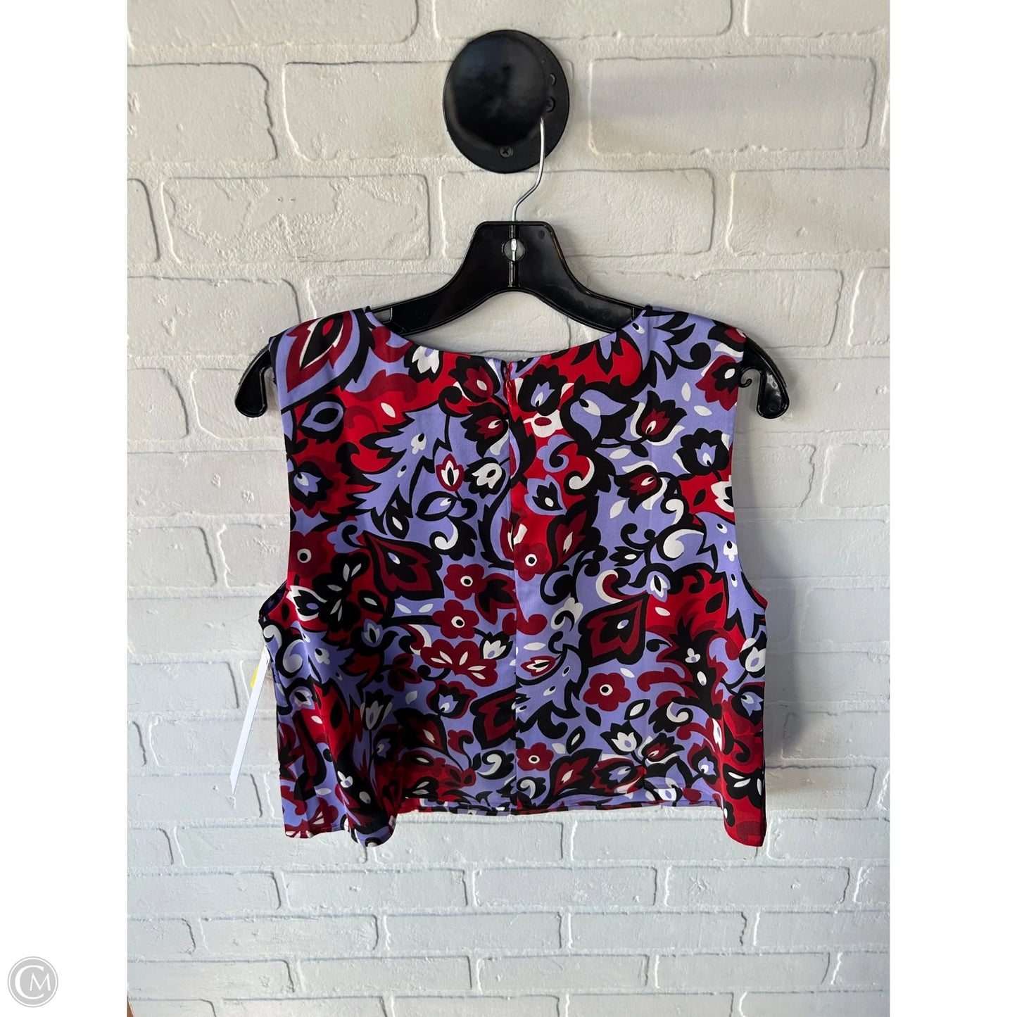 Top Sleeveless By Ann Taylor In Purple & Red, Size: M