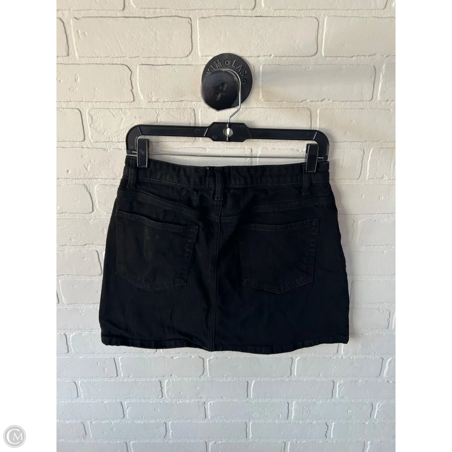 Skirt Mini & Short By Reformation In Black Denim, Size: 8