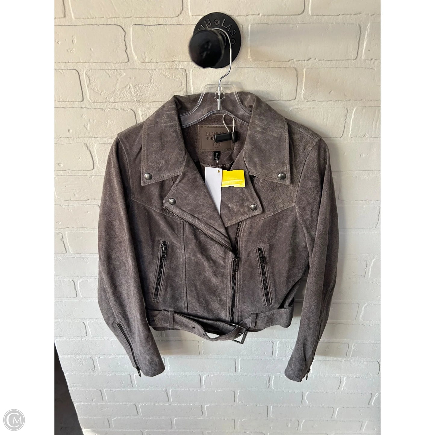 Jacket Leather By Blanknyc In Grey, Size: S