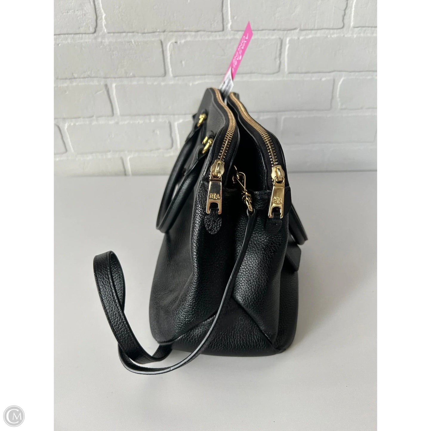 Handbag Leather By Ralph Lauren, Size: Large