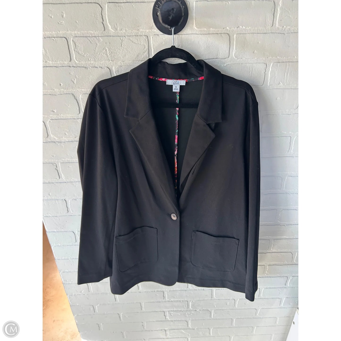 Blazer By Croft And Barrow In Black, Size: Xl