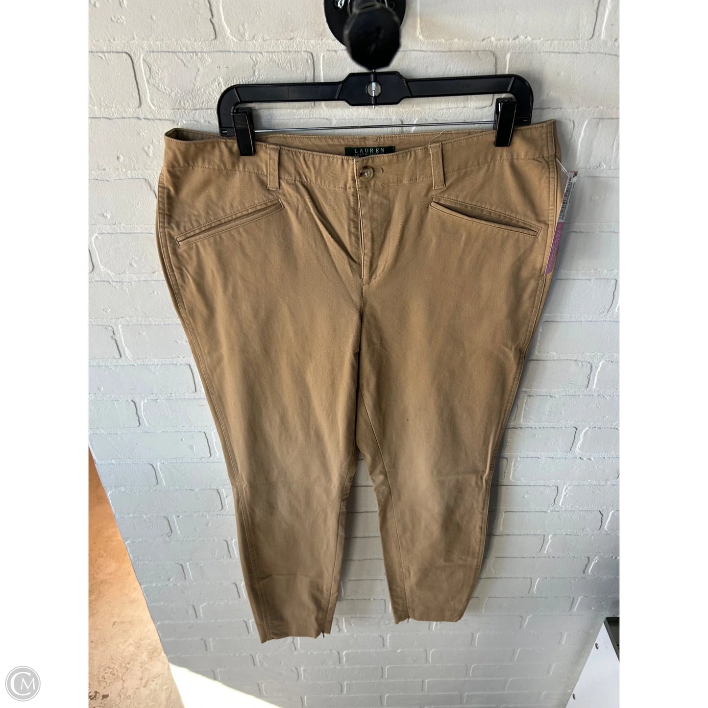 Pants Chinos & Khakis By Lauren By Ralph Lauren In Tan, Size: 14