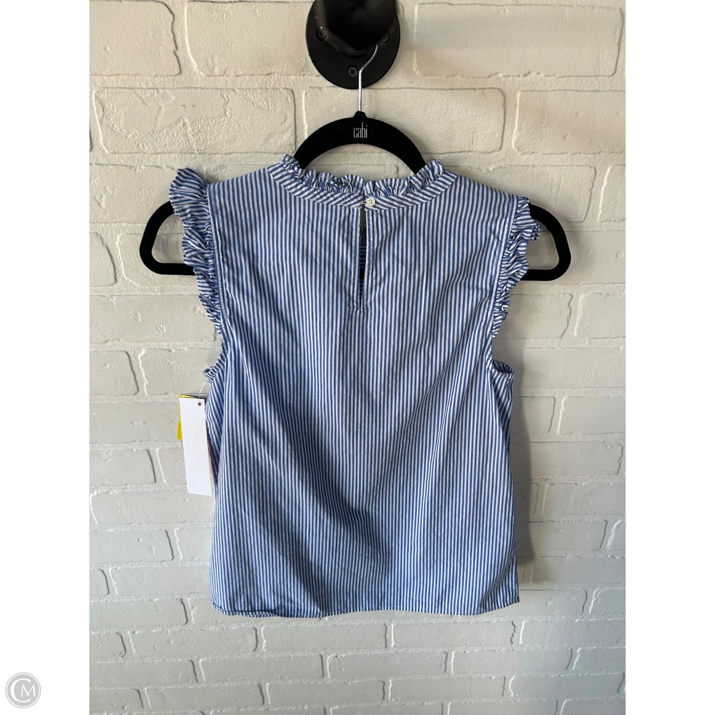 Top Sleeveless By J. Crew In Blue & White, Size: Xs