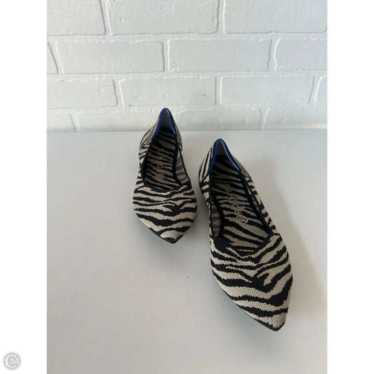 Shoes Flats By Rothys In Black & Tan, Size: 11