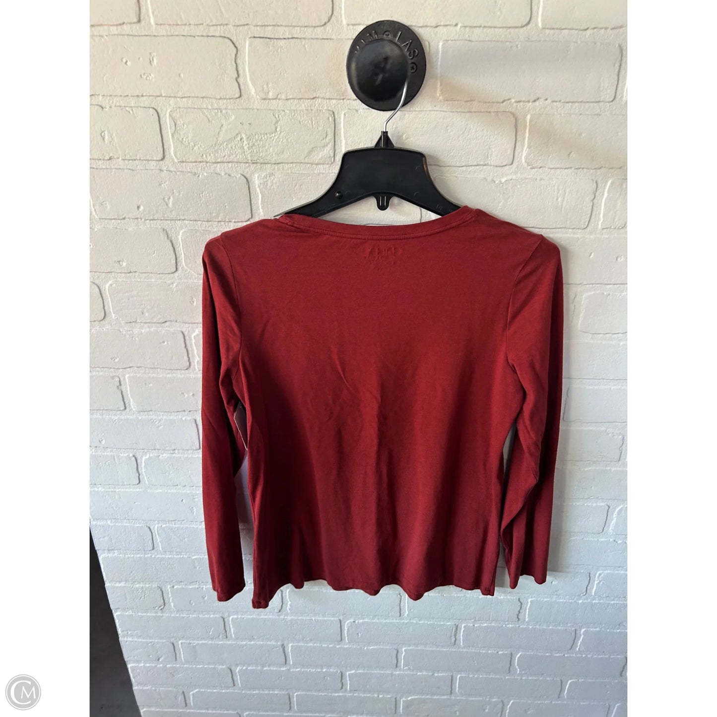 Top Long Sleeve Basic By Chicos In Orange, Size: M