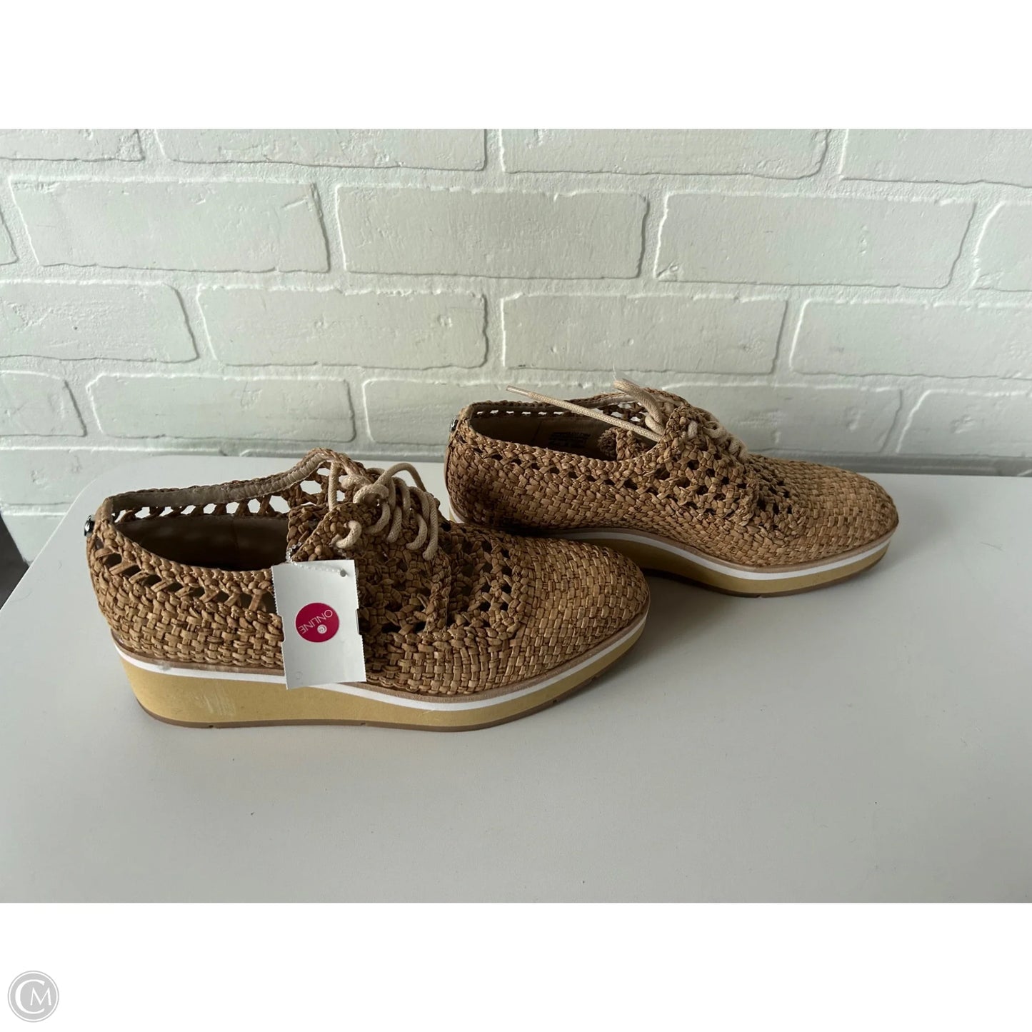 Shoes Heels Wedge By Donald Pliner In Tan, Size: 7.5