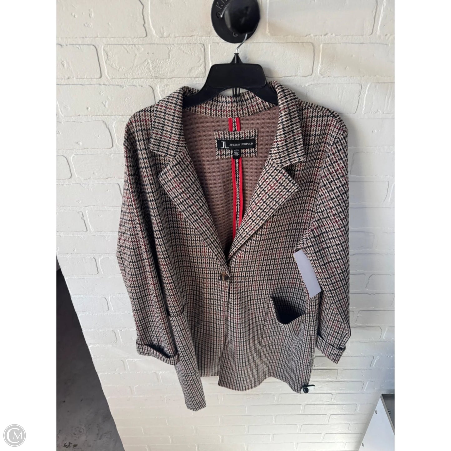 Blazer By Jules & Leopold In Black & Brown, Size: Xl