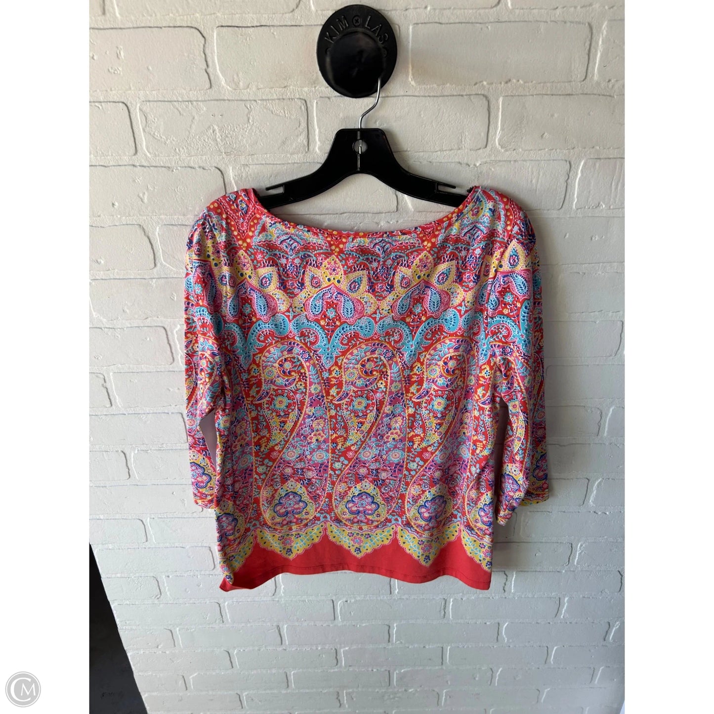 Top Long Sleeve By Talbots In Orange, Size: Lp