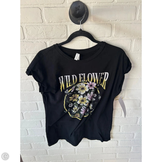 Top Short Sleeve Basic By Clothes Mentor In Black, Size: M