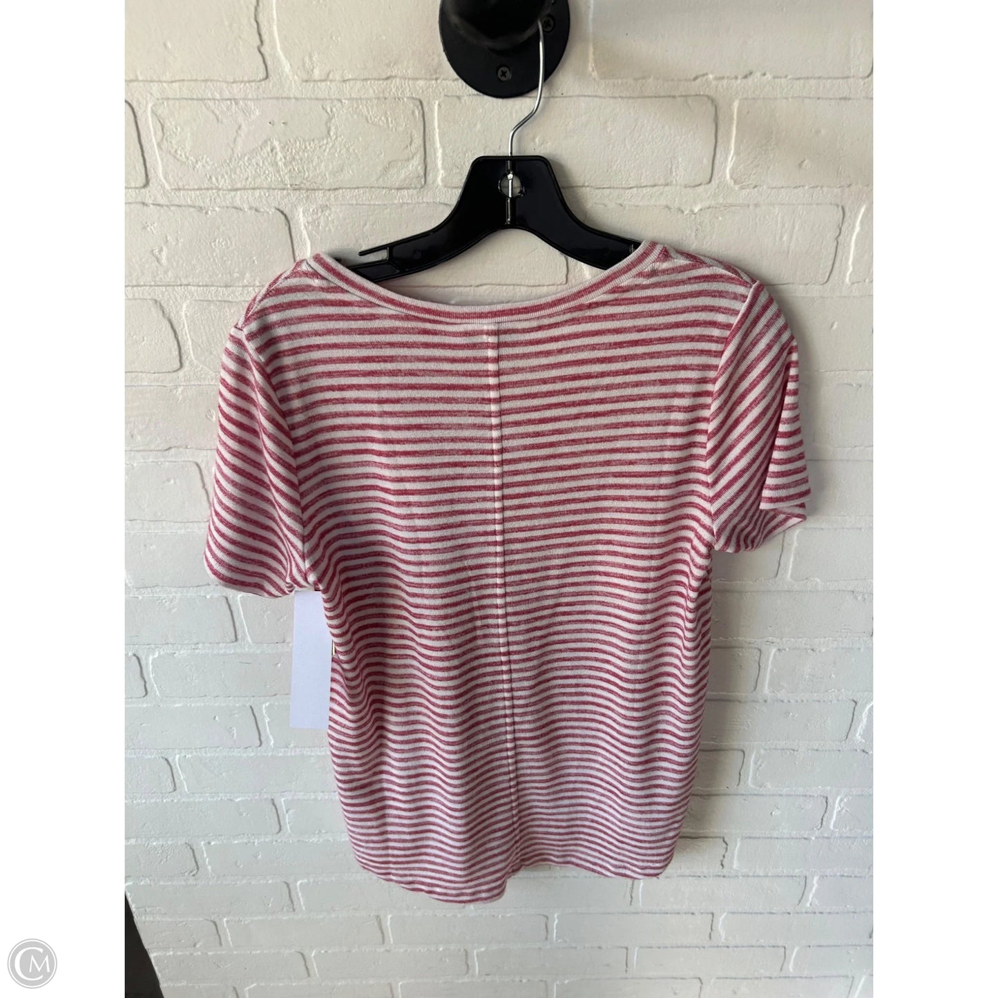 Top Short Sleeve By Liverpool In Red & White, Size: S