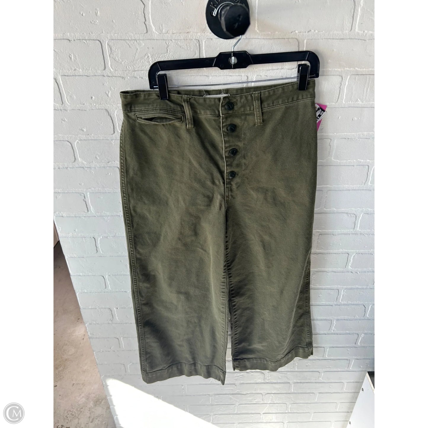 Pants Wide Leg By Madewell In Green, Size: 10