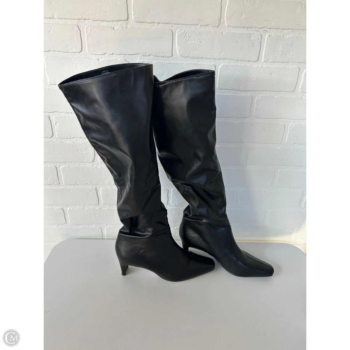 Boots Knee Heels By Banana Republic In Black, Size: 7.5