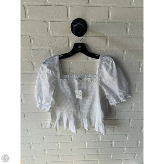 Top Short Sleeve By J. Crew In White, Size: M