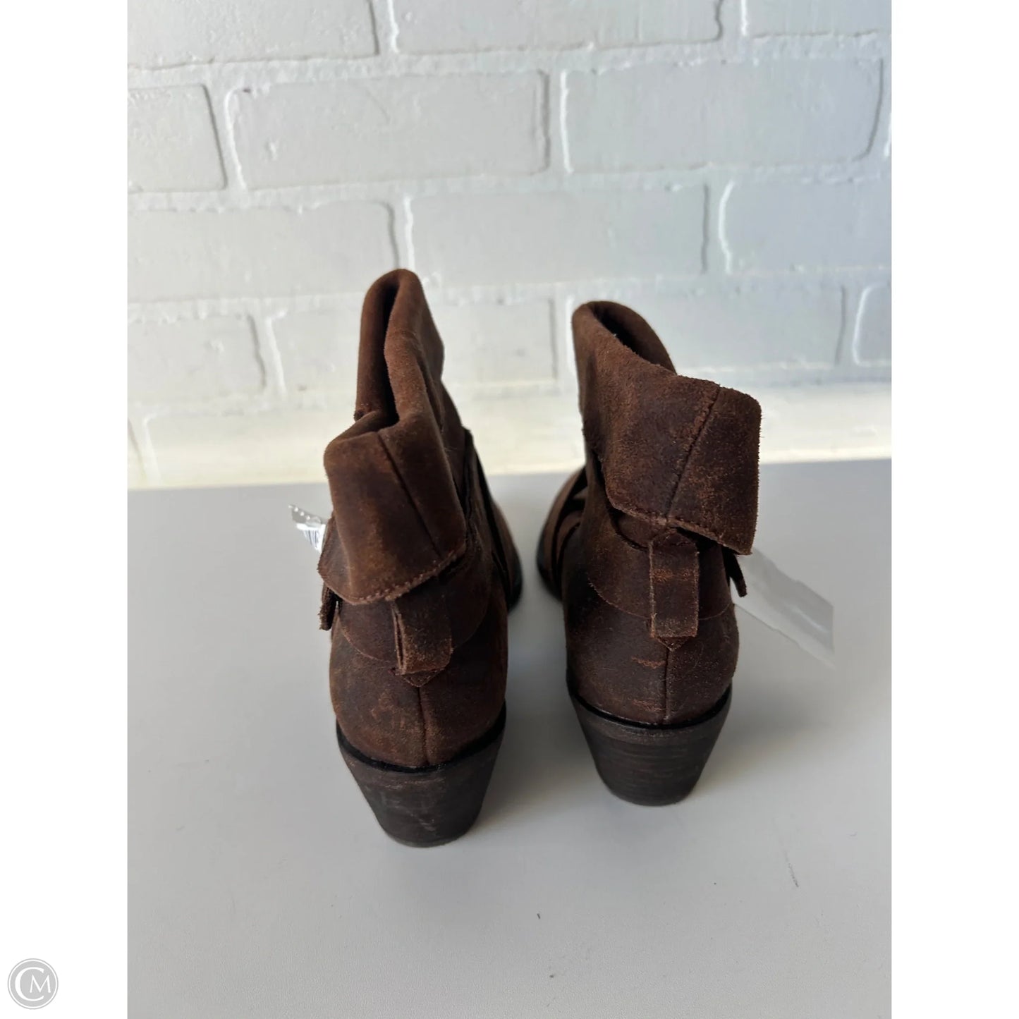 Boots Ankle Heels By Joie In Brown, Size: 7