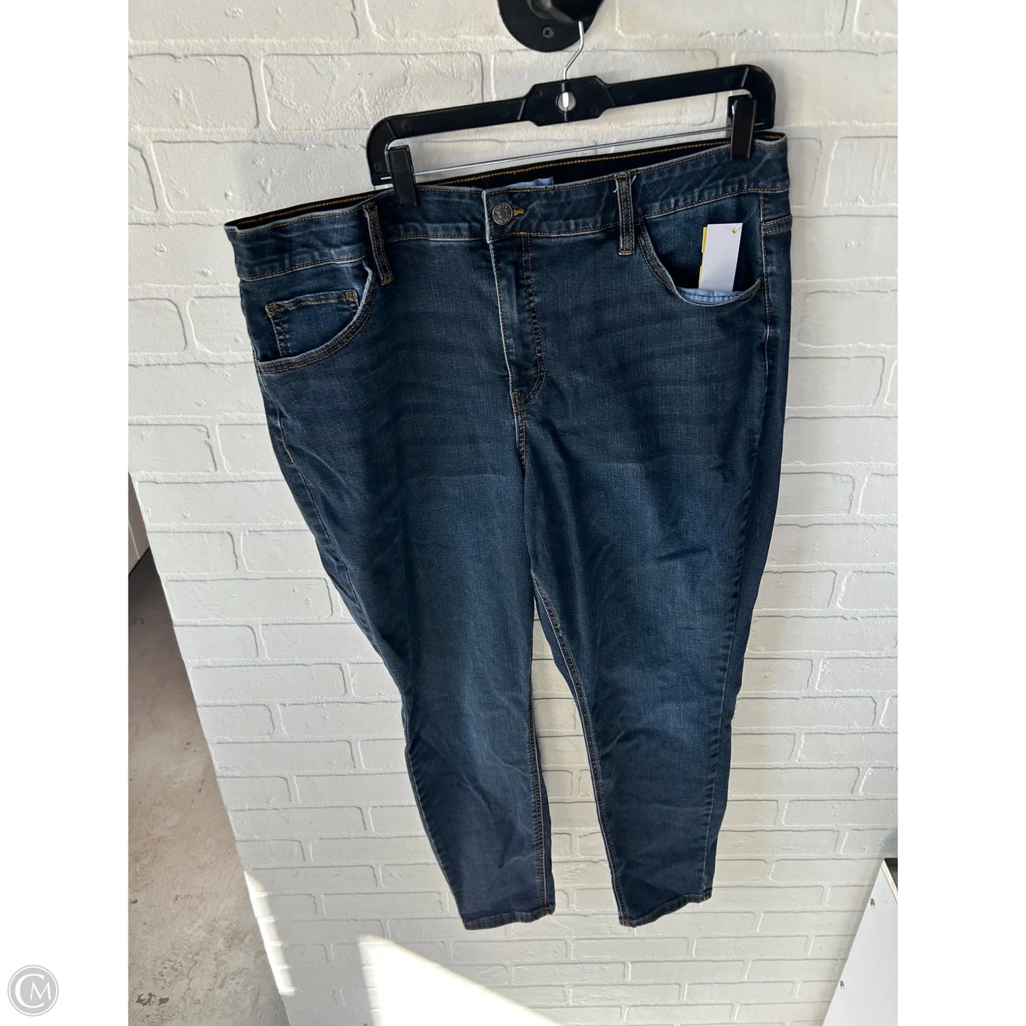 Jeans Skinny By Ava & Viv In Blue Denim, Size: 20