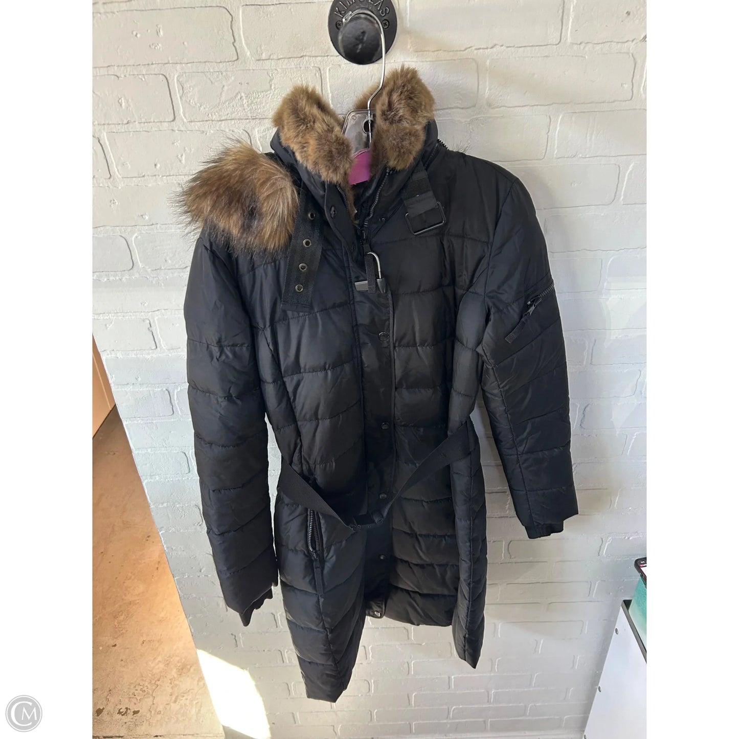 Coat Puffer & Quilted By Cma In Black, Size: S