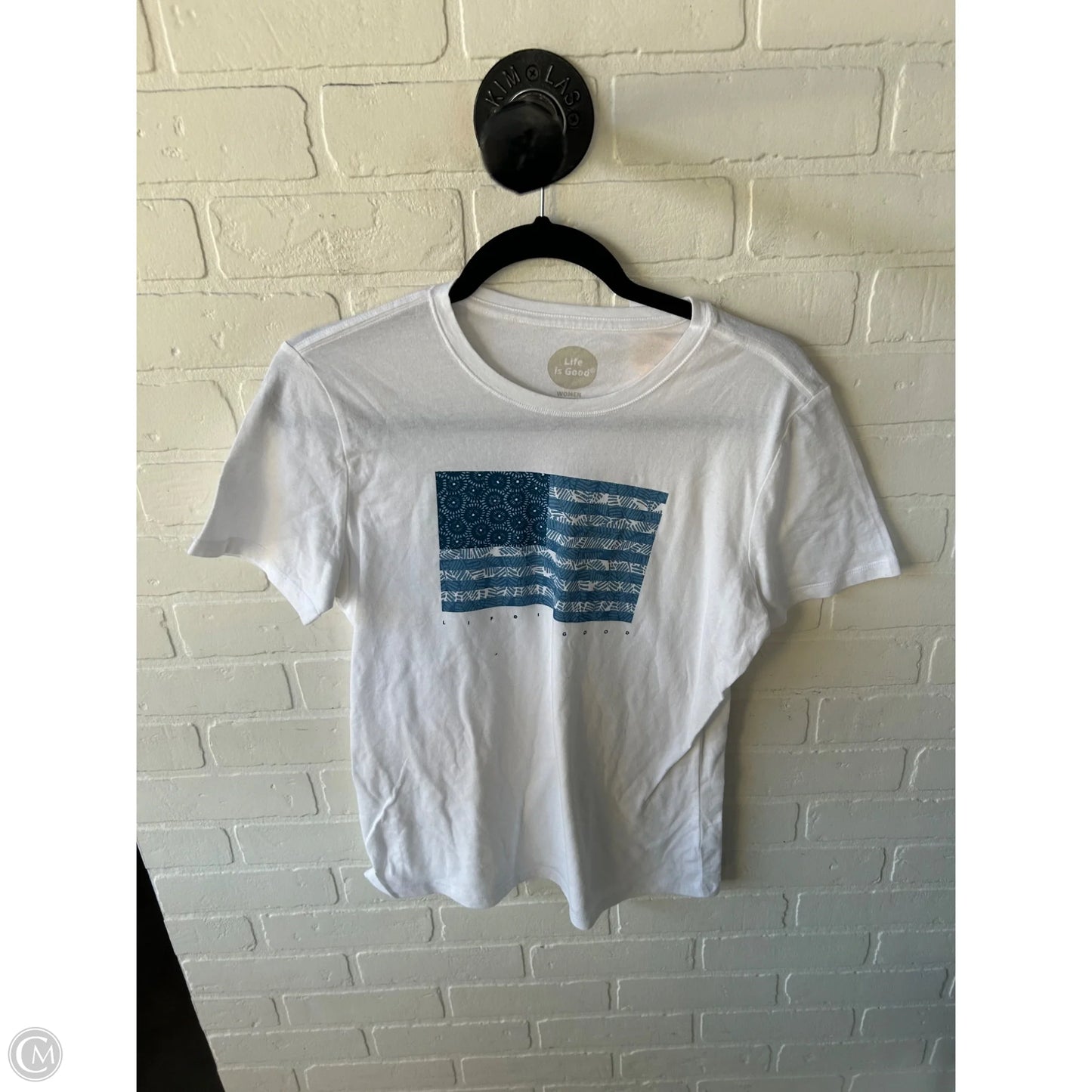 Top Short Sleeve Basic By Life Is Good In White, Size: S