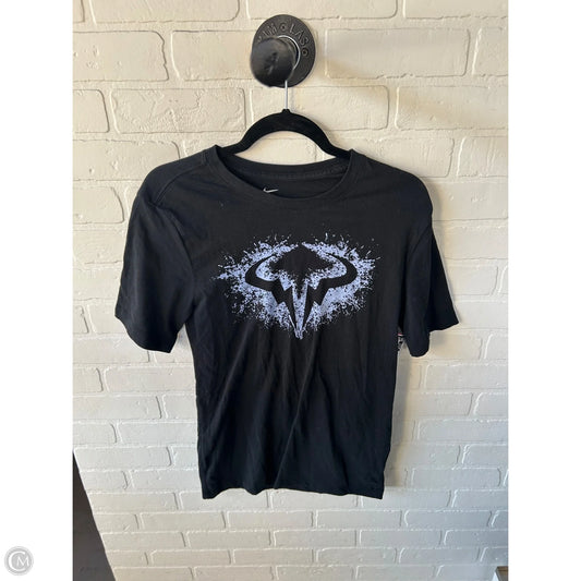 Athletic Top Short Sleeve By Nike Apparel In Black, Size: S