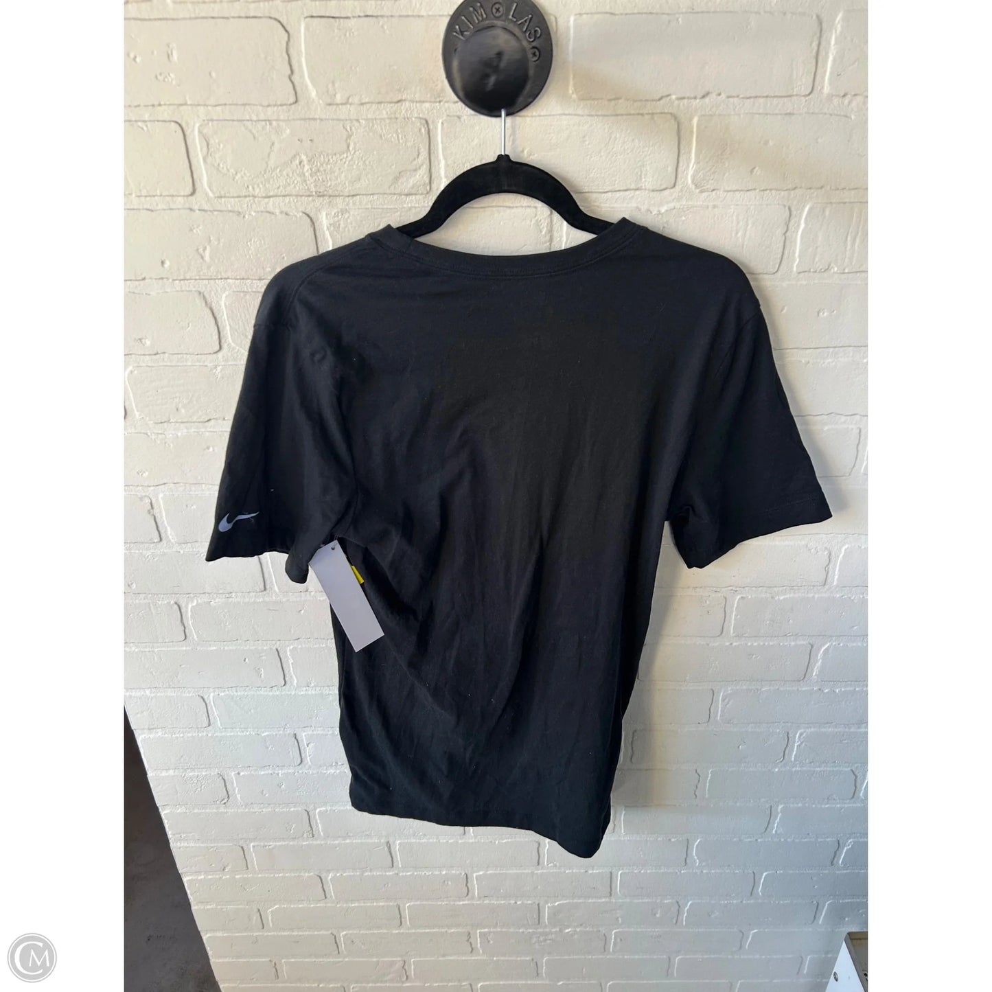 Athletic Top Short Sleeve By Nike Apparel In Black, Size: S