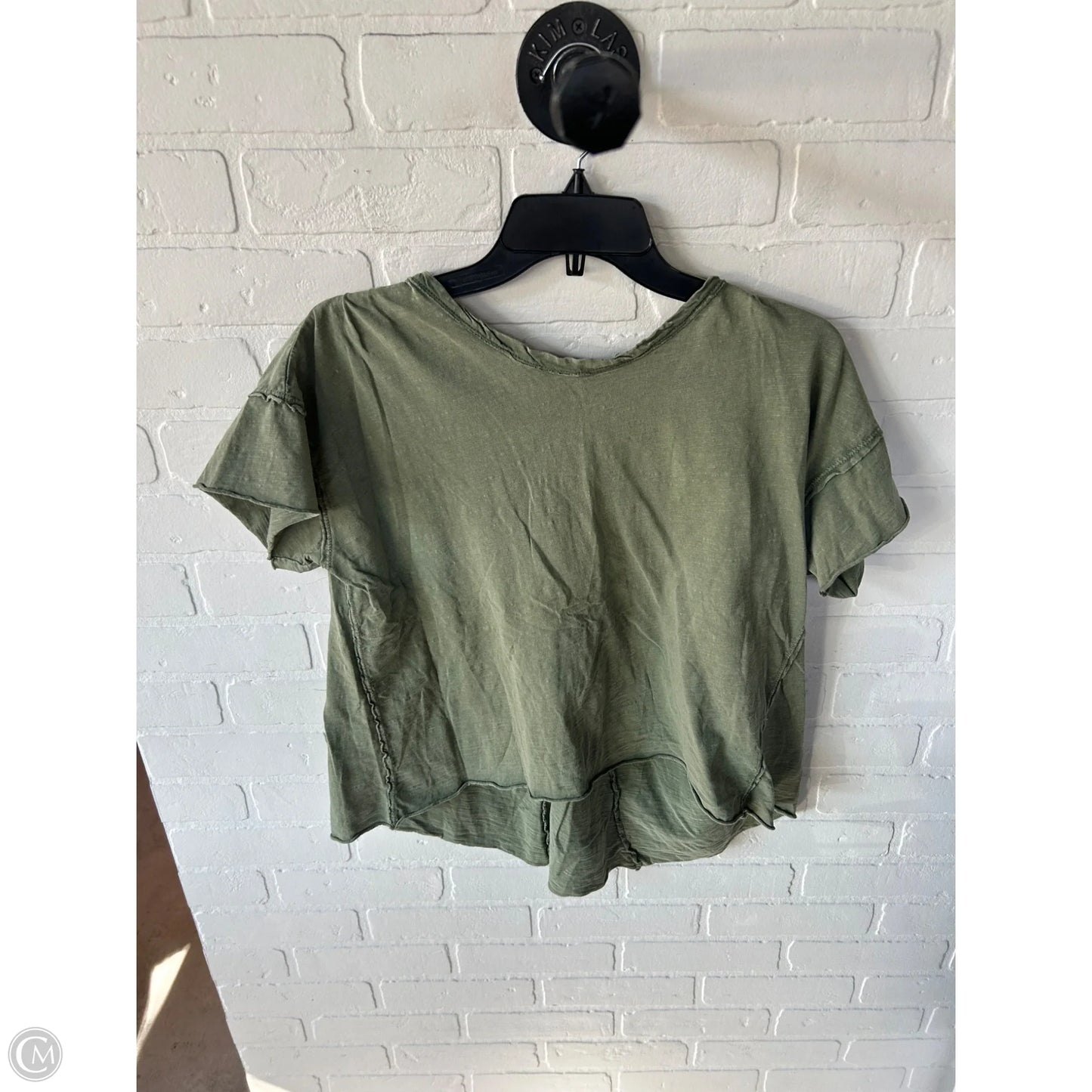 Top Short Sleeve Basic By Pilcro In Green, Size: S