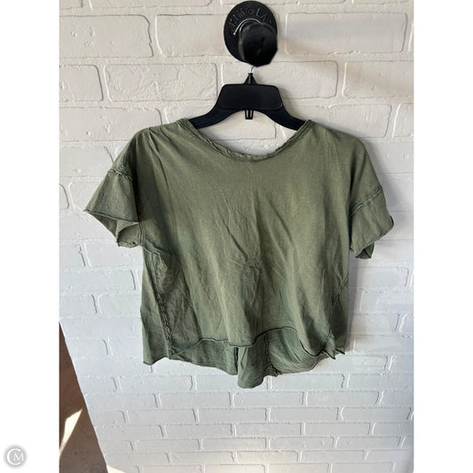 Top Short Sleeve Basic By Pilcro In Green, Size: S