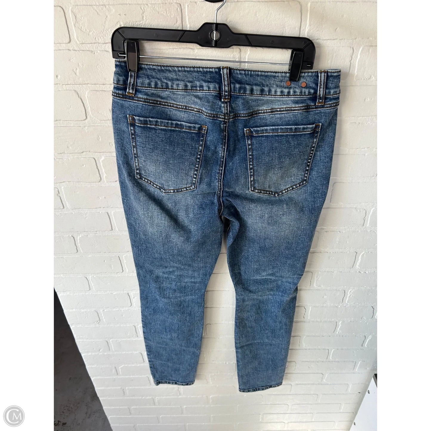 Jeans Skinny By Cabi In Blue Denim, Size: 10