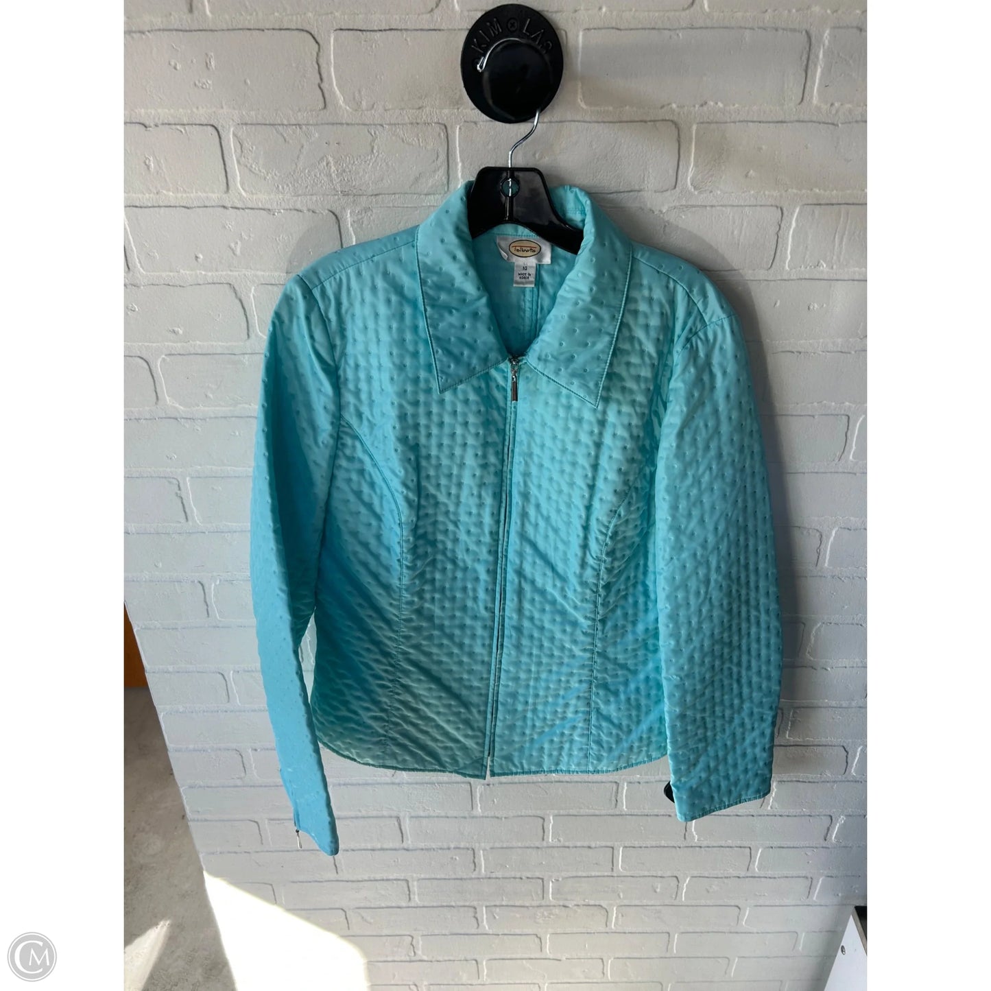 Jacket Puffer & Quilted By Talbots In Blue, Size: M