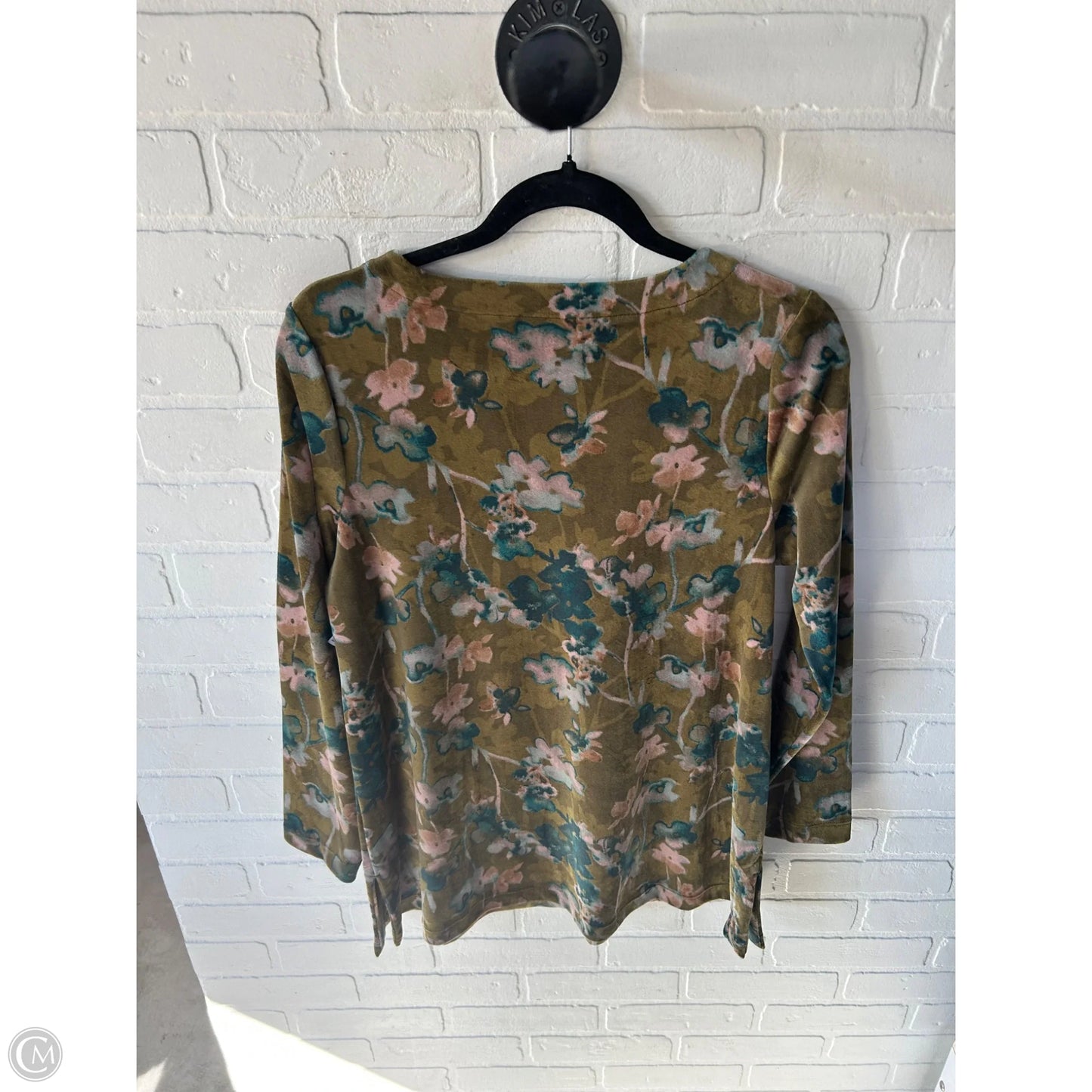 Top Long Sleeve By J. Jill In Green, Size: S