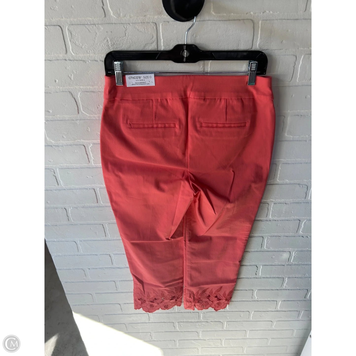 Pants Cropped By Chicos In Orange, Size: 4