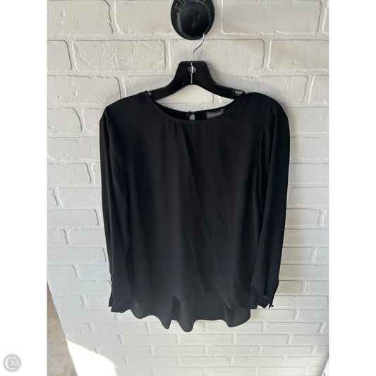 Top Long Sleeve By Vince Camuto In Black, Size: S