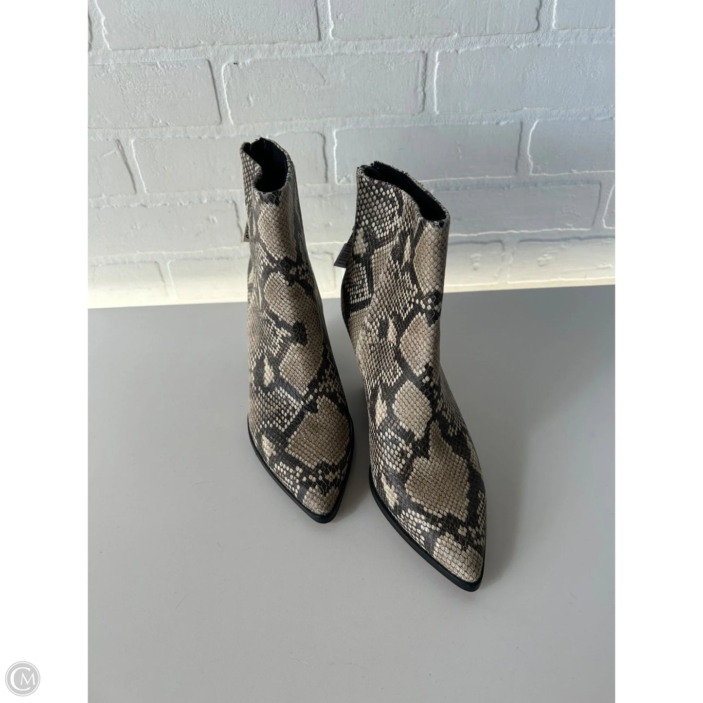 Boots Ankle Heels By Dolce Vita In Cream & Grey, Size: 6