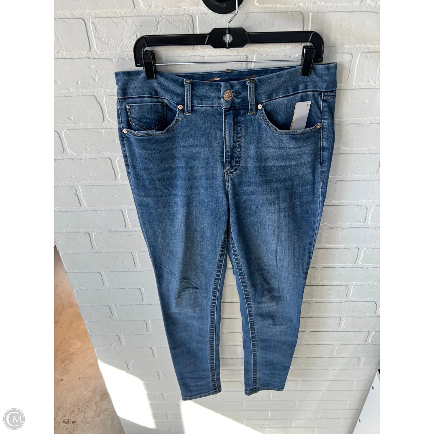 Jeans Skinny By Seven 7 In Blue Denim, Size: 10