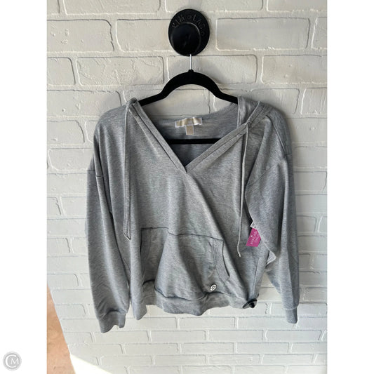 Sweatshirt Hoodie By Michael By Michael Kors In Grey, Size: L