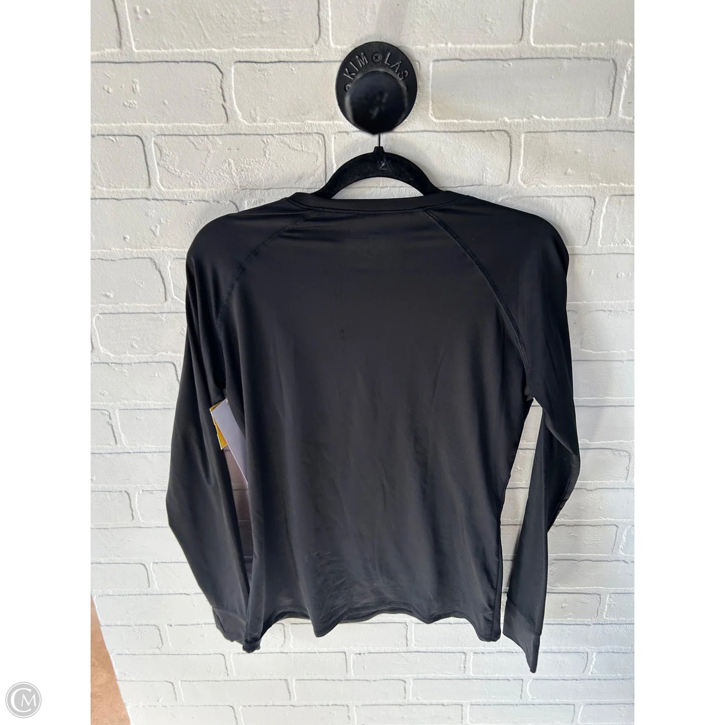 Top Long Sleeve Basic By Cuddl Duds In Black, Size: L