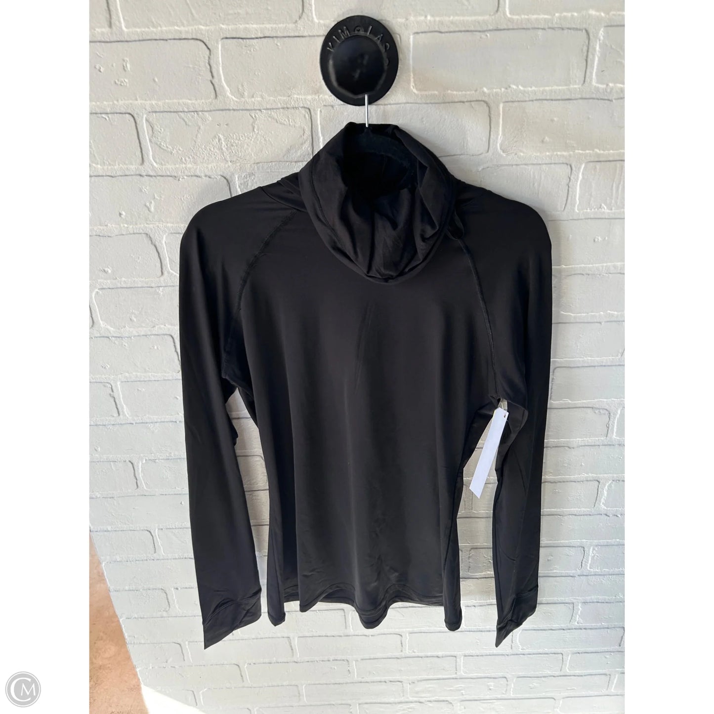 Athletic Top Long Sleeve Hoodie By Cuddl Duds In Black, Size: L