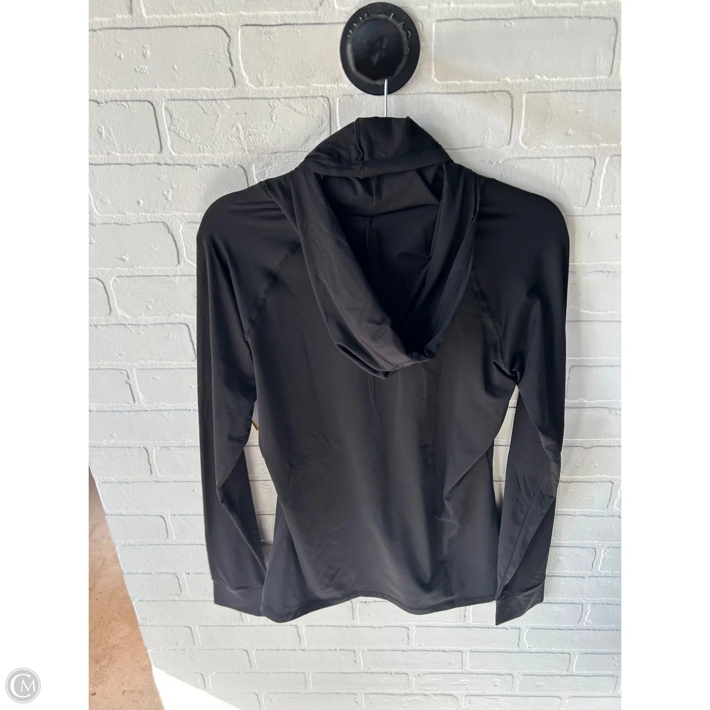 Athletic Top Long Sleeve Hoodie By Cuddl Duds In Black, Size: L