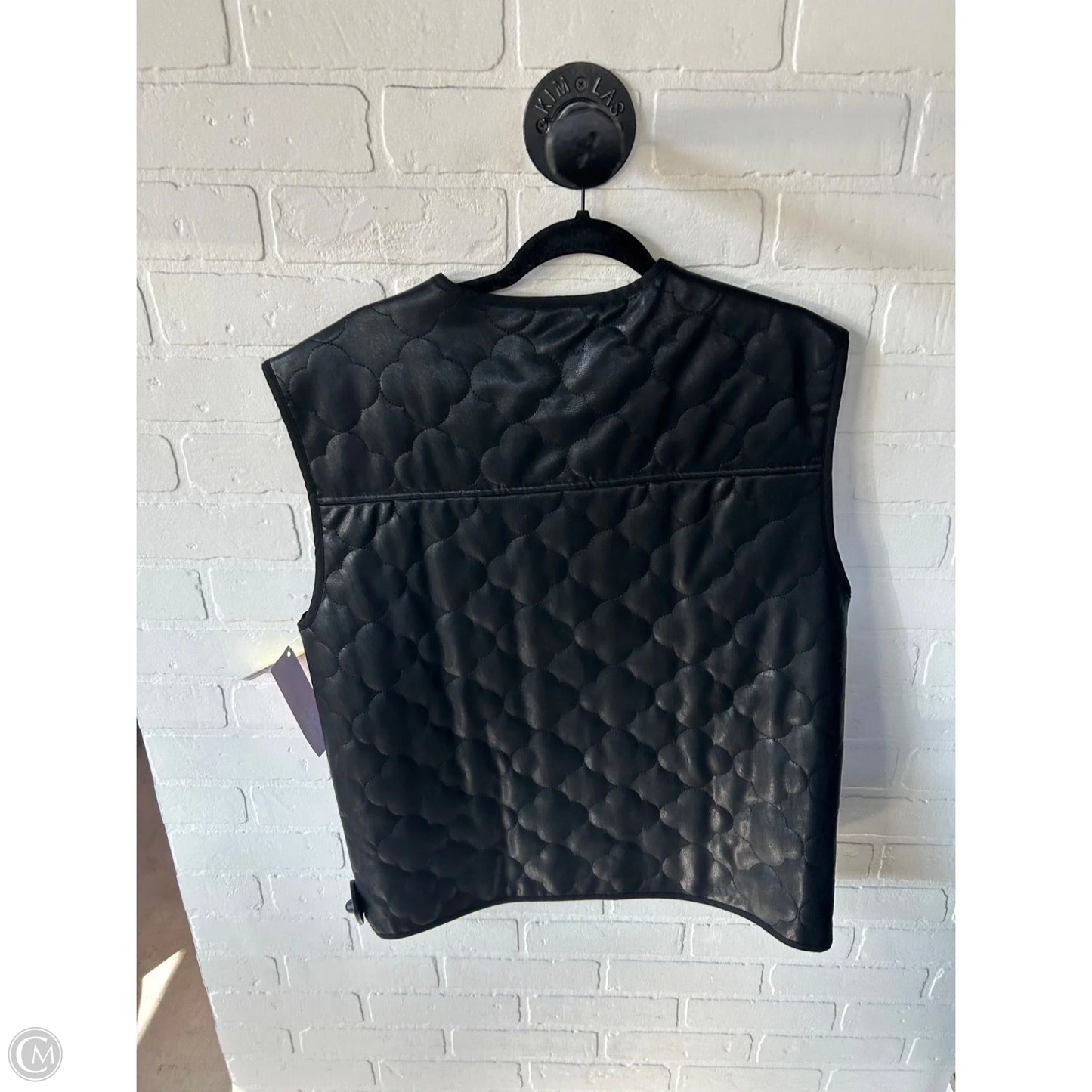 Vest Puffer & Quilted By Frnch In Black, Size: Osfm