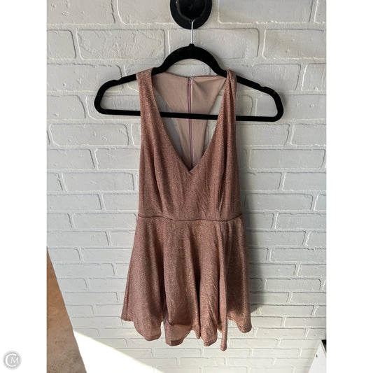 Dress Party Short By Aakaa In Rose Gold, Size: M