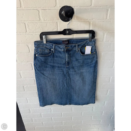 Skirt Midi By Not Your Daughters Jeans In Blue Denim, Size: 8