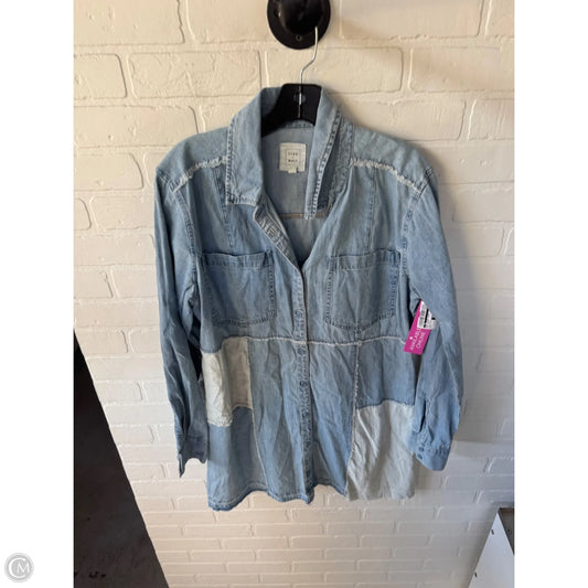 Dress Casual Short By Cmc In Blue Denim, Size: L