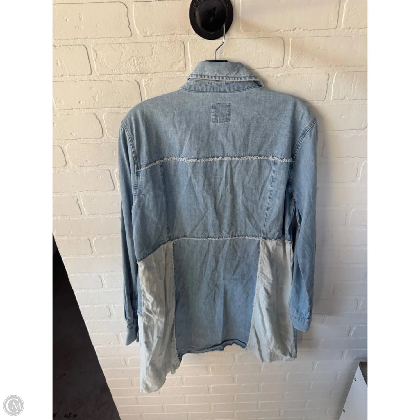 Dress Casual Short By Cmc In Blue Denim, Size: L