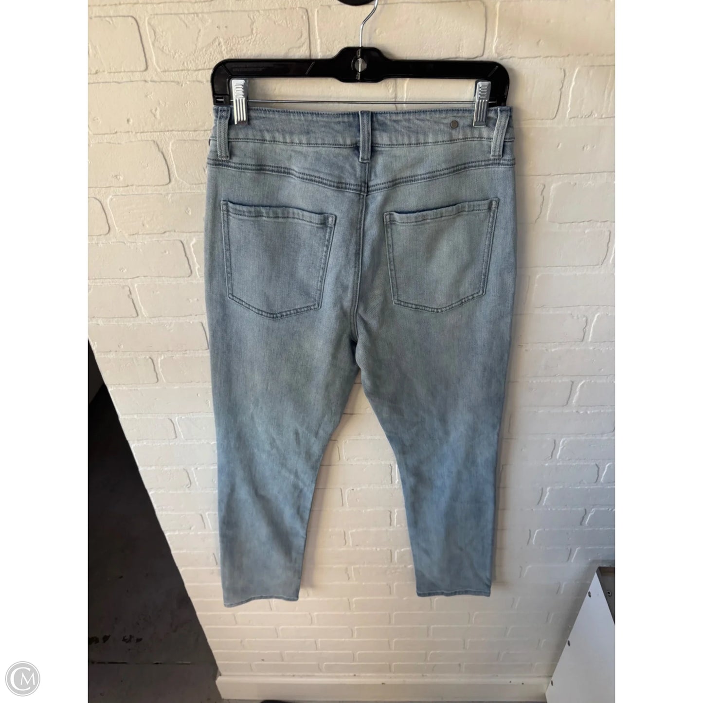 Jeans Straight By Cabi In Blue Denim, Size: 6