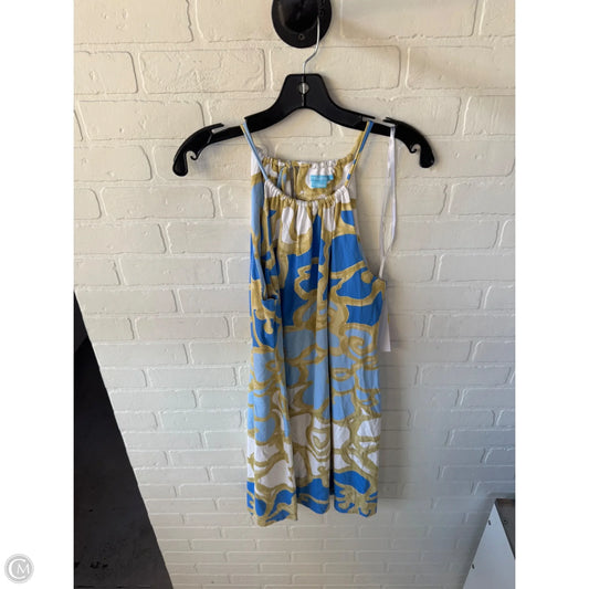 Dress Casual Short By J Mclaughlin In Blue & Gold, Size: L