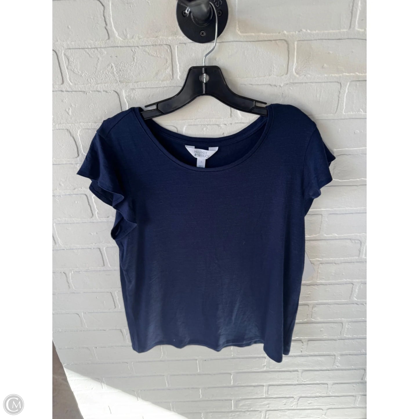 Top Short Sleeve By Market & Spruce In Blue, Size: L