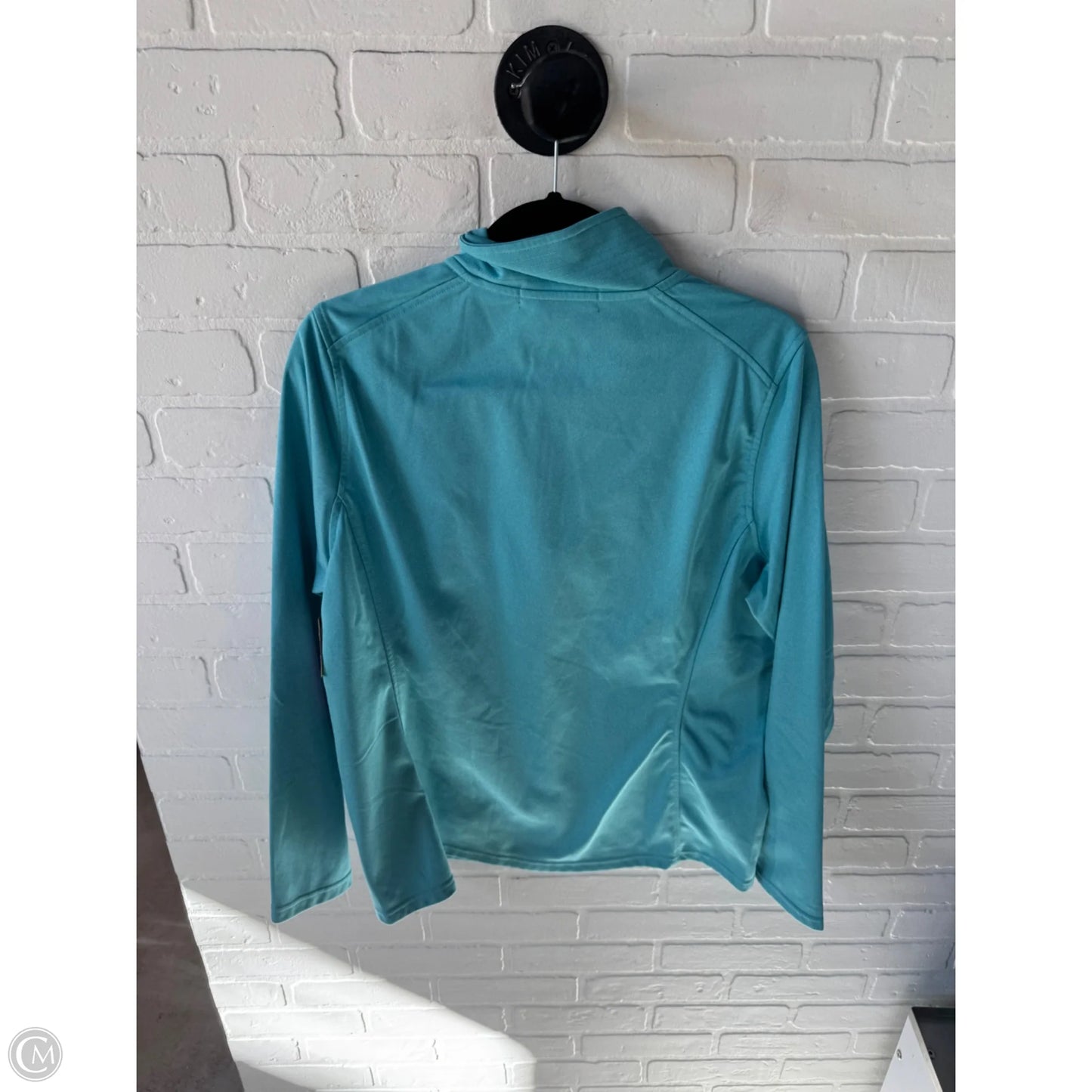 Athletic Top Long Sleeve Collar By The North Face In Blue, Size: Xl